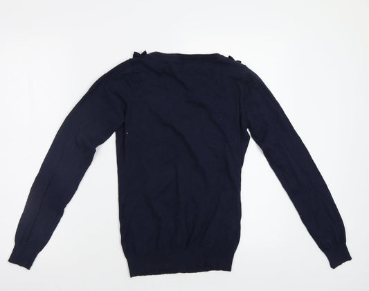 Pureco Espin Womens Blue Cardigan Jumper Size M
