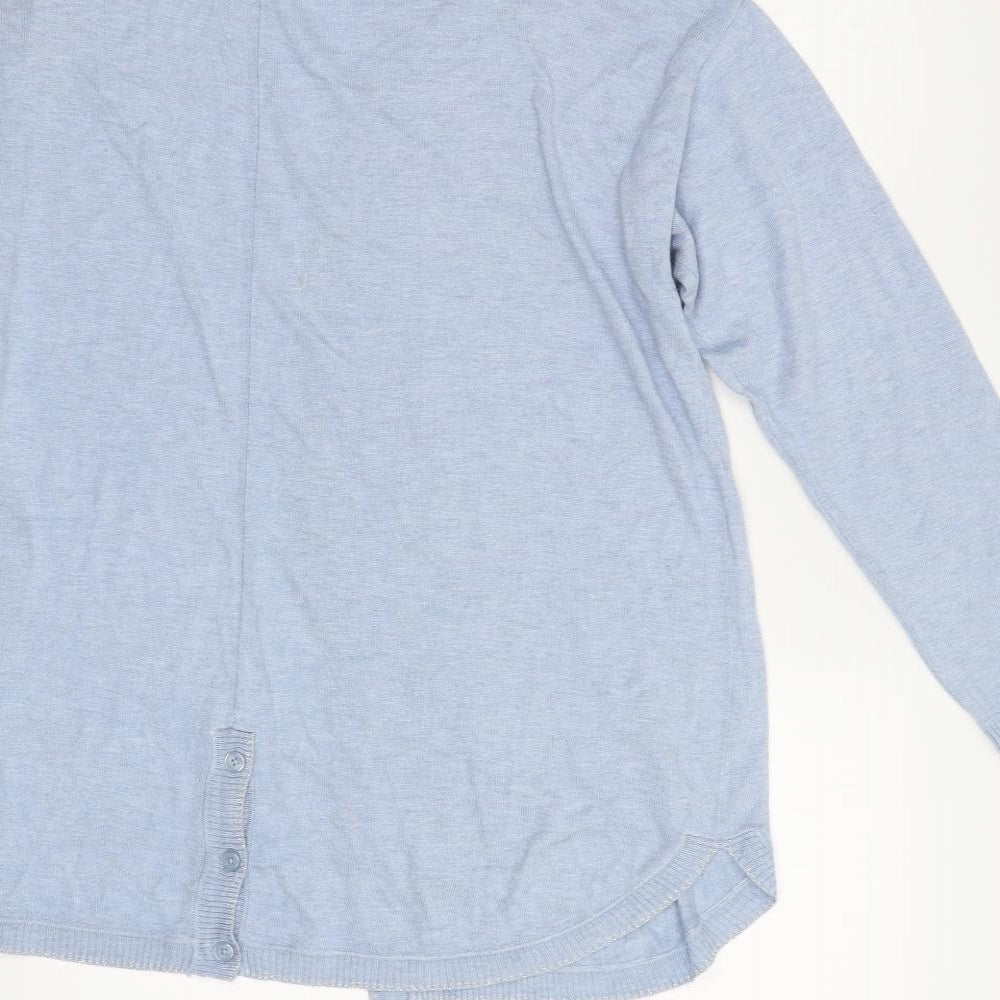 Gerry Weber Womens Blue Cardigan Jumper Size 16