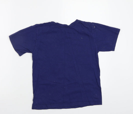 Disney Boys Blue Basic T-Shirt Size 7-8 Years - Avengers