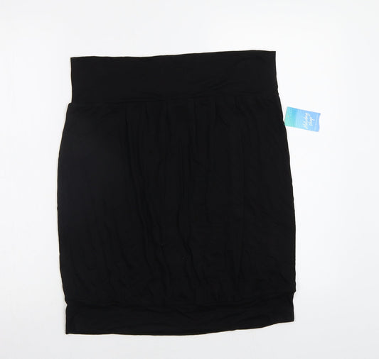Womens UK Size 16 Papaya Black Basic Blouse