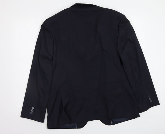 Mens UK Size 42 M&S Regular Blue Suit Jacket