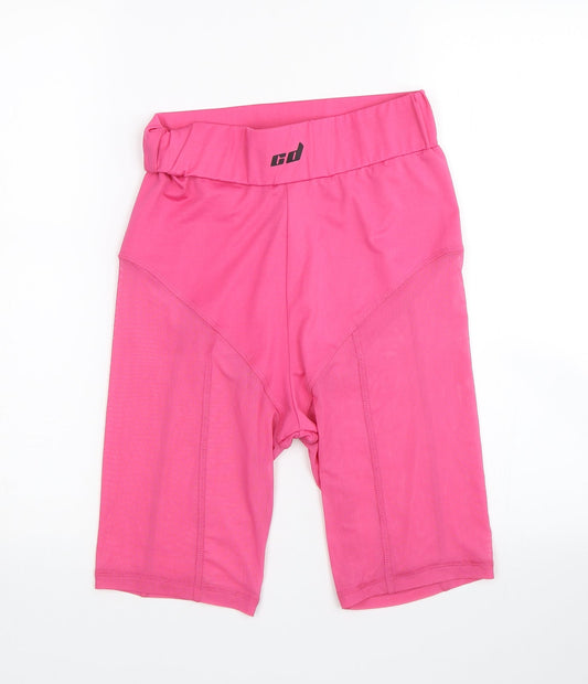Criminal Damage Womens Pink Sweat Shorts Size 8