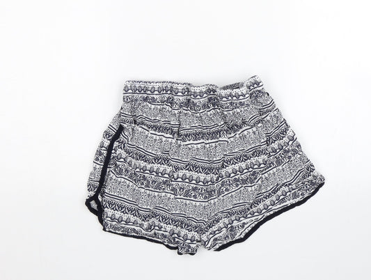 Atmosphere Womens Blue Floral Culotte Shorts Size 10