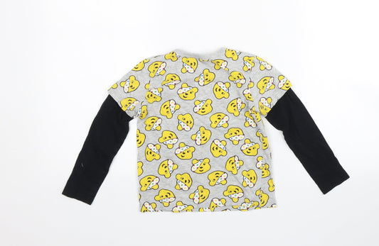George Boys Black Basic T-Shirt Size 3-4 Years - Bears
