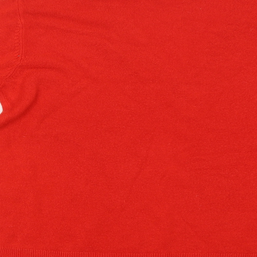 Womens UK Size 12 M&S Red Pullover Jumper