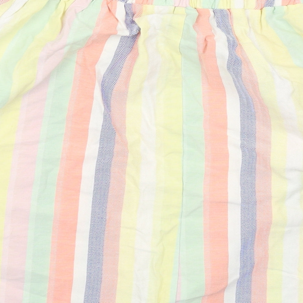 F&F Womens Multicoloured Striped Basic Blouse Size 12