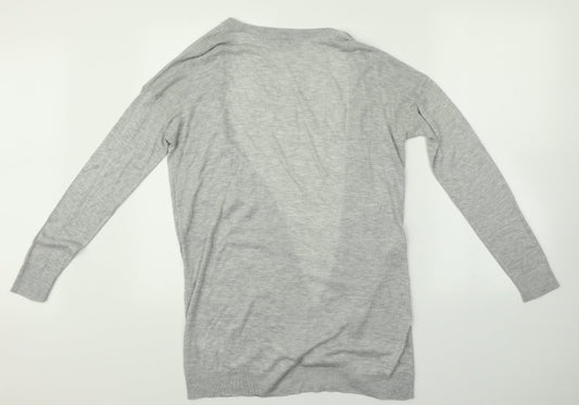 Womens UK Size 8 NEXT Grey Cardigan Jumper
