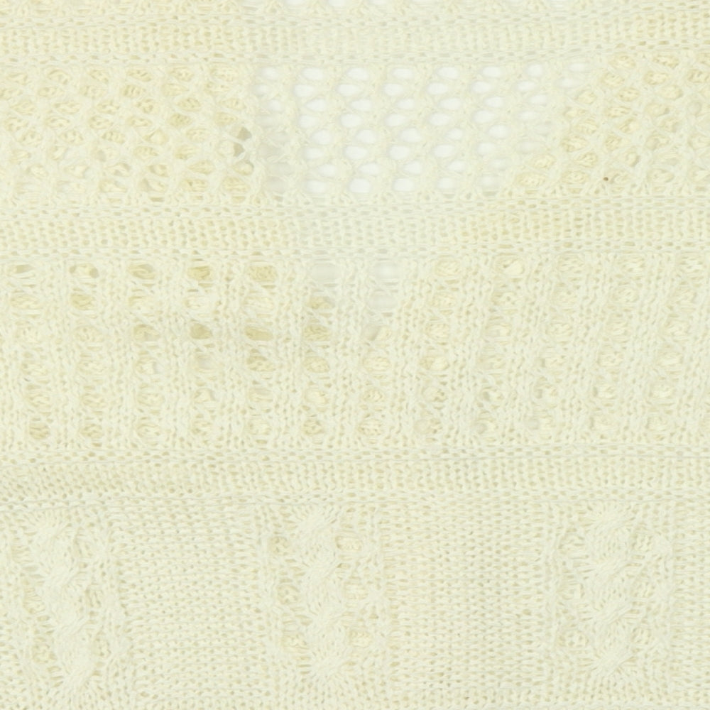 TU Womens Beige Cardigan Jumper Size 10