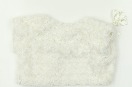 Young Dimension Girls White Vest Jumper Size 2-3 Years
