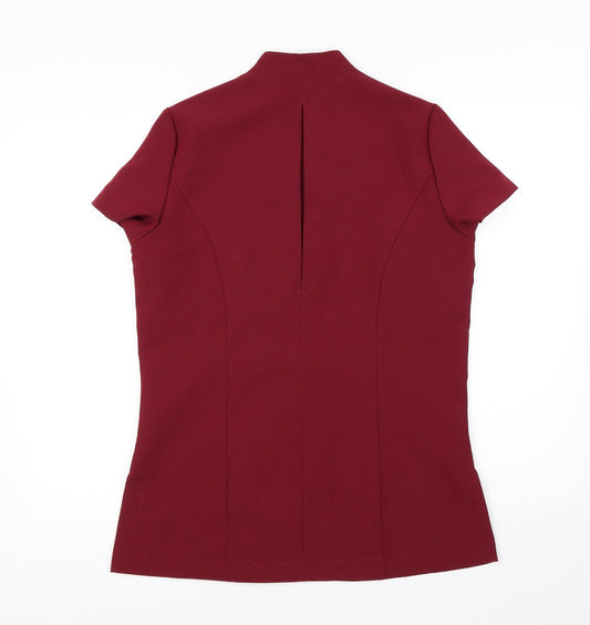 Womens UK Size 10 Premier Red Basic Blouse