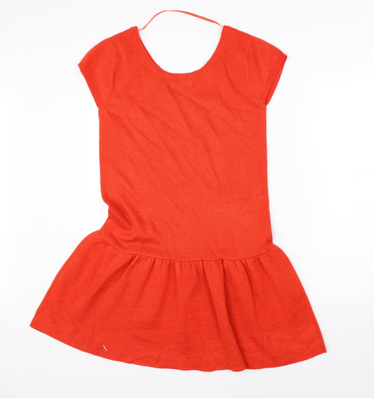 Atmosphere Womens Orange A-Line Size 8