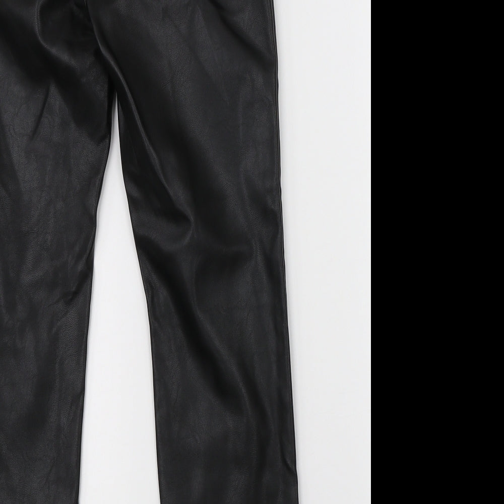 Womens UK Size 10 Divided Regular Fit Straight Black Jeans