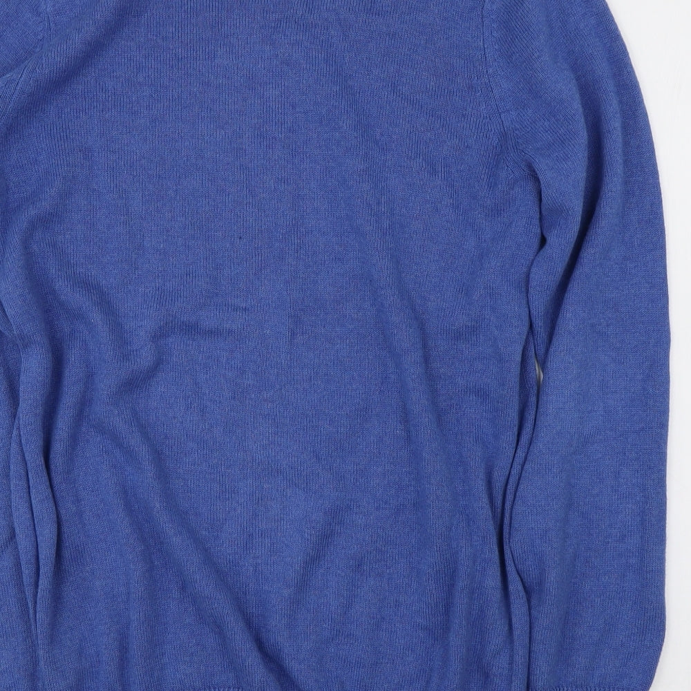 Marks & Spencer Mens Blue Pullover Jumper Size S