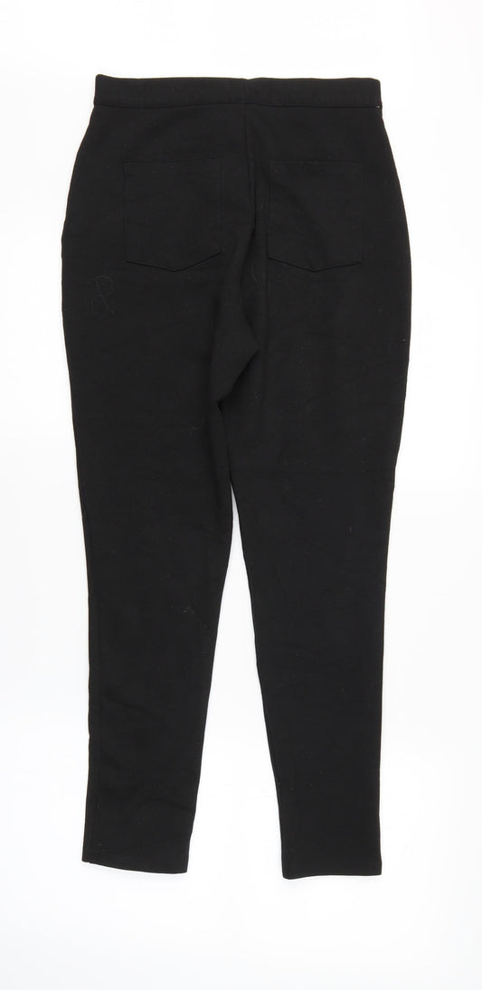 Womens UK Size 10 ASOS Regular Fit Black Trousers