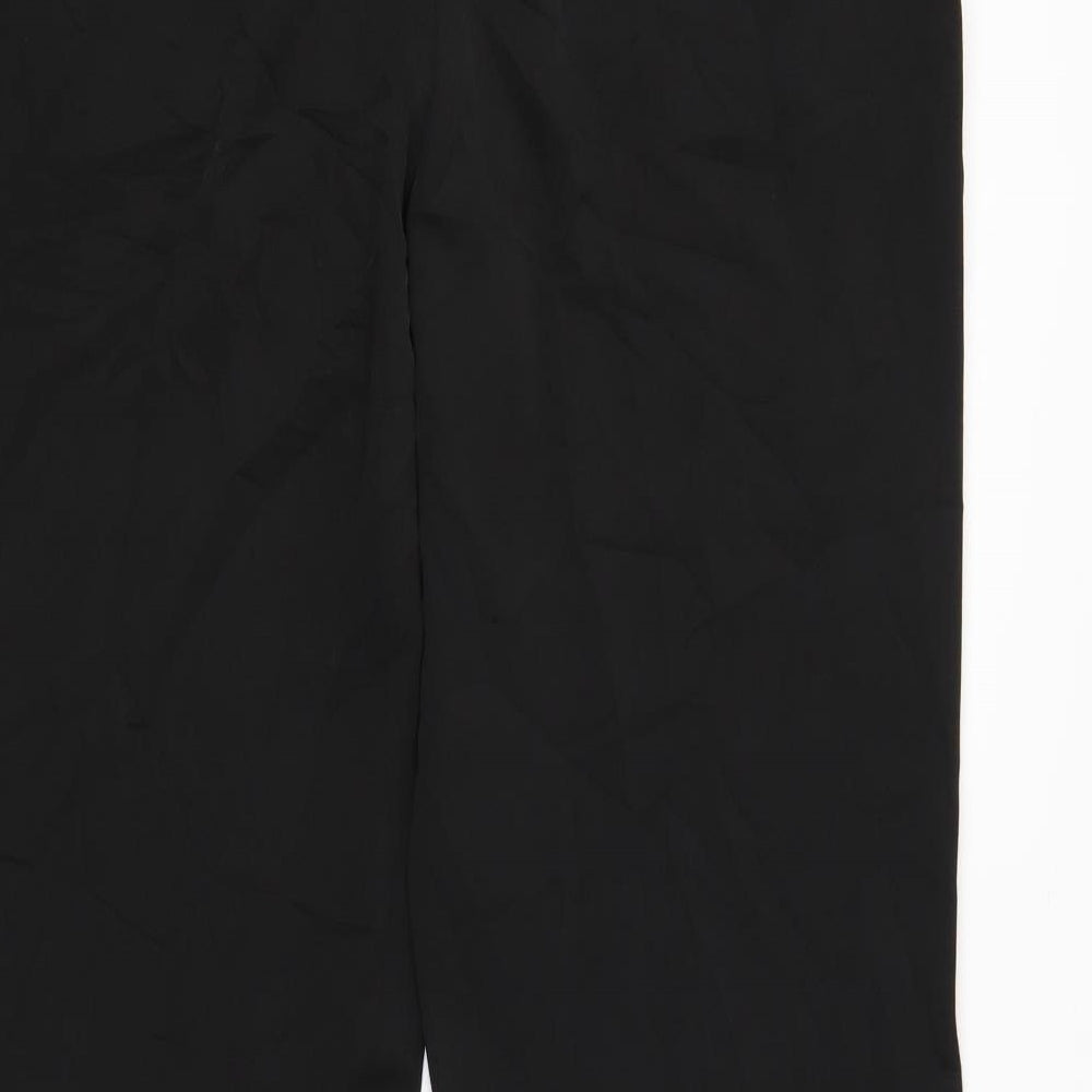 Womens UK Size 14 South Regular Fit Black Trousers
