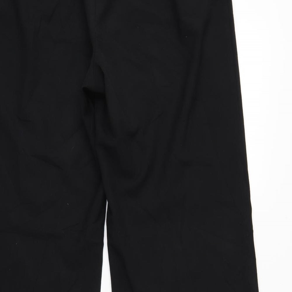 Womens UK Size 14 M&S Regular Fit Black Trousers