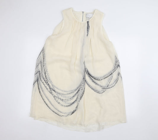Adam Womens White Basic Blouse Size 6