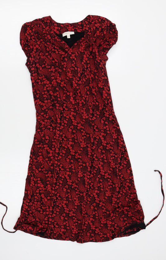 Kooga Womens Red Floral Wrap Jumper One Size