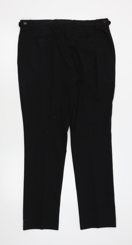 Primark Mens Black    Suit Trousers Size 34 L30 in