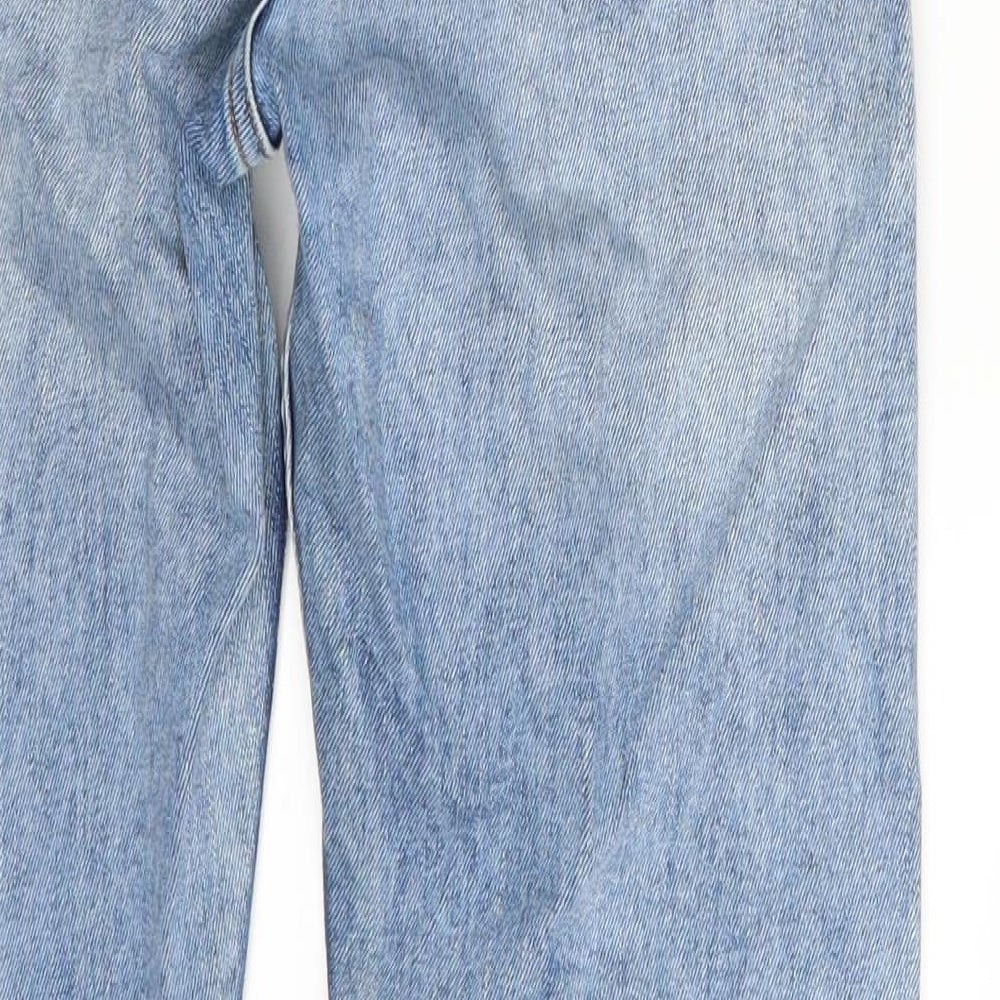 Jack Wills Mens Blue Denim Skinny Jeans Size 28 in L27 in - Croppped