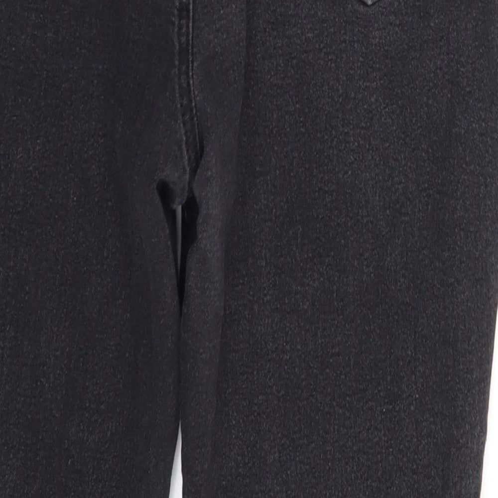 Boohoo Womens Black Denim Skinny Jeans Size 14 L24 in
