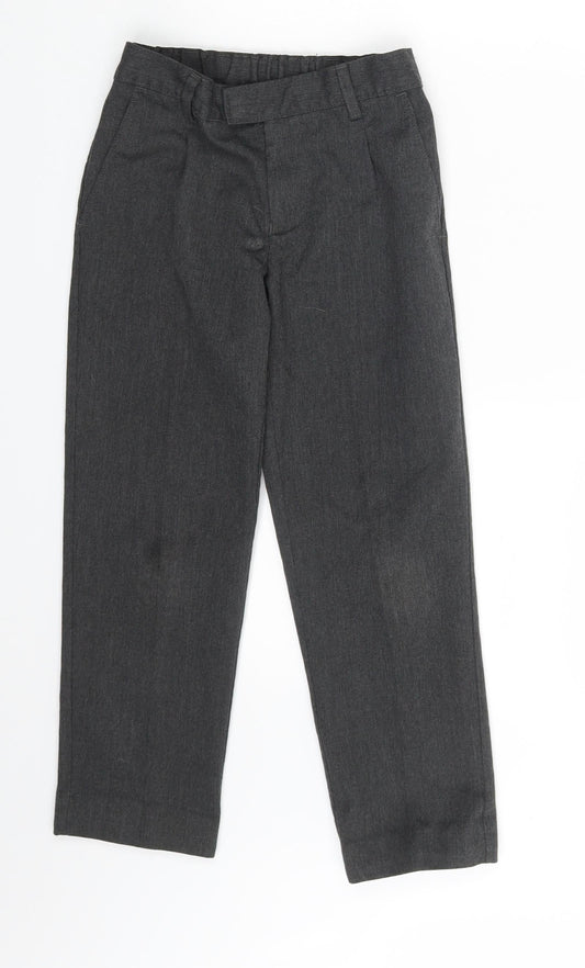 M&S Boys Grey Dress Pants Trousers Size 6-7 Years