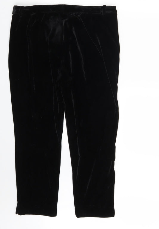 St Tropez Womens Black Capri Trousers Size L L24 in