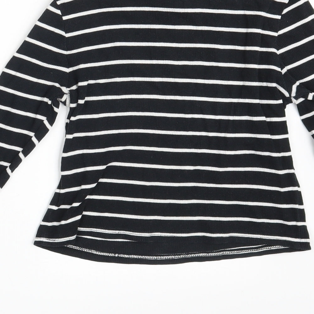 Womens UK Size S Divided Black Pullover Jumper