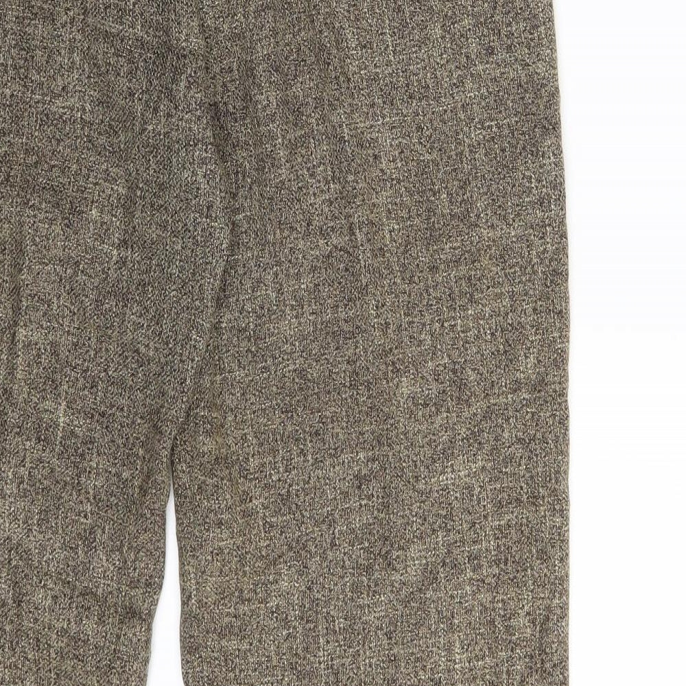 Womens UK Size One Size Dunnes Stores Regular Fit Dress Pants Beige Trousers