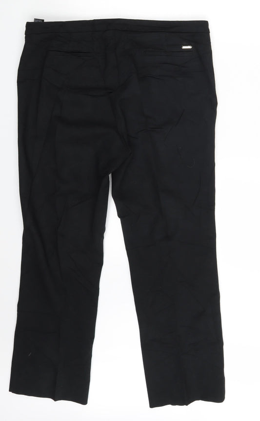 N&S Womens Black Dress Pants Trousers Size 16 L27 in