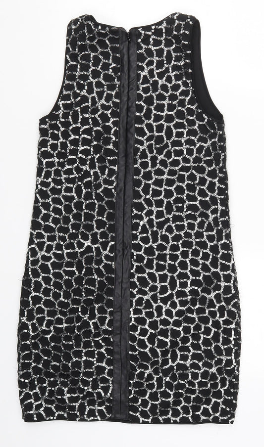 H&M Womens Black Geometric Mini Size XS
