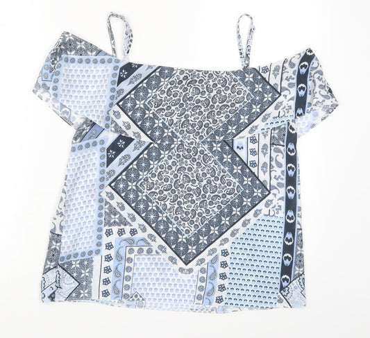 Womens UK Size 10 Select Blue Basic Tank