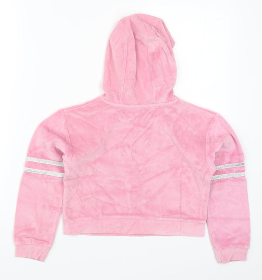 Pep & Co Girls Pink Pullover Hoodie Size 7-8 Years - Amour Couture