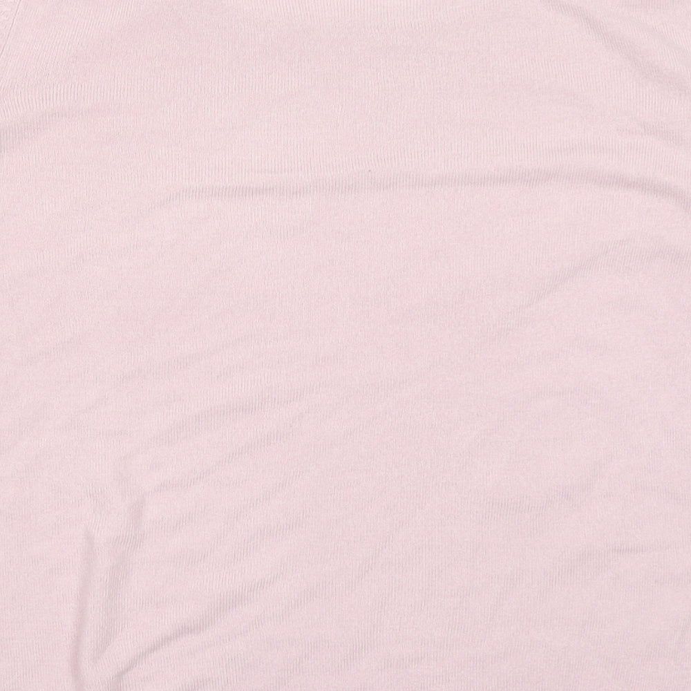 M&S Woman Womens Pink Knit Pullover Jumper Size 14