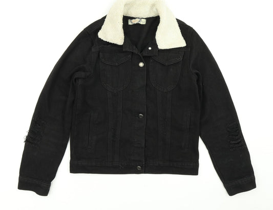 Womens UK Size 8 Boohoo Black Jacket