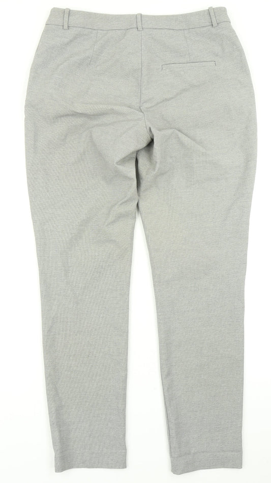 Womens UK Size 10 H&M Regular Fit Grey Trousers