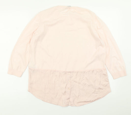 Womens UK Size 14 Per Una Pink Pullover Jumper