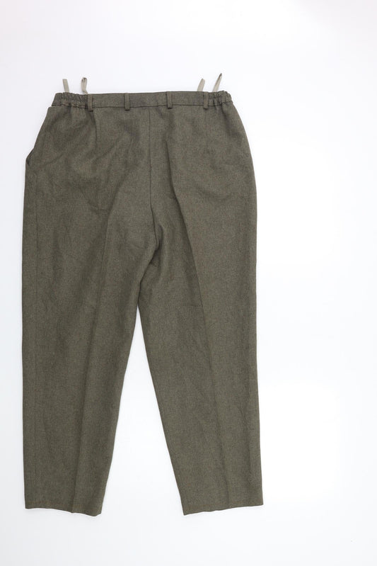 Canda Womens Brown Rayon Trousers Size 20 L27 in
