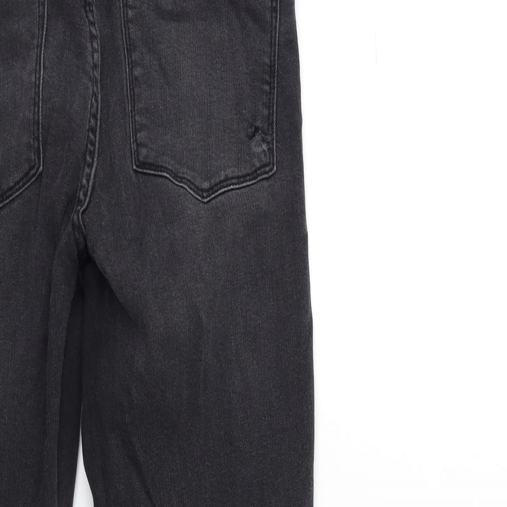 Denim & Co. Womens Black Denim Skinny Jeans Size 10 L28 in