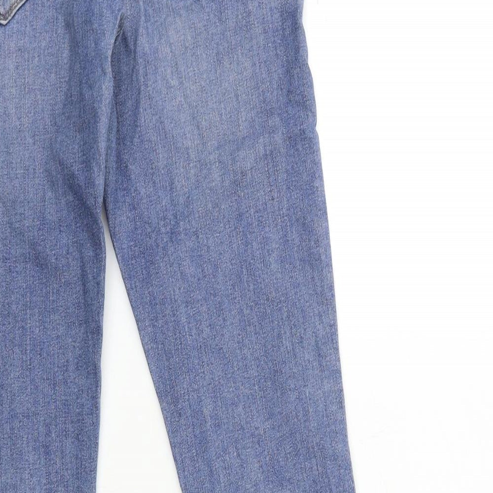 Topshop Womens Blue Denim Skinny Jeans Size 30 in L32 in