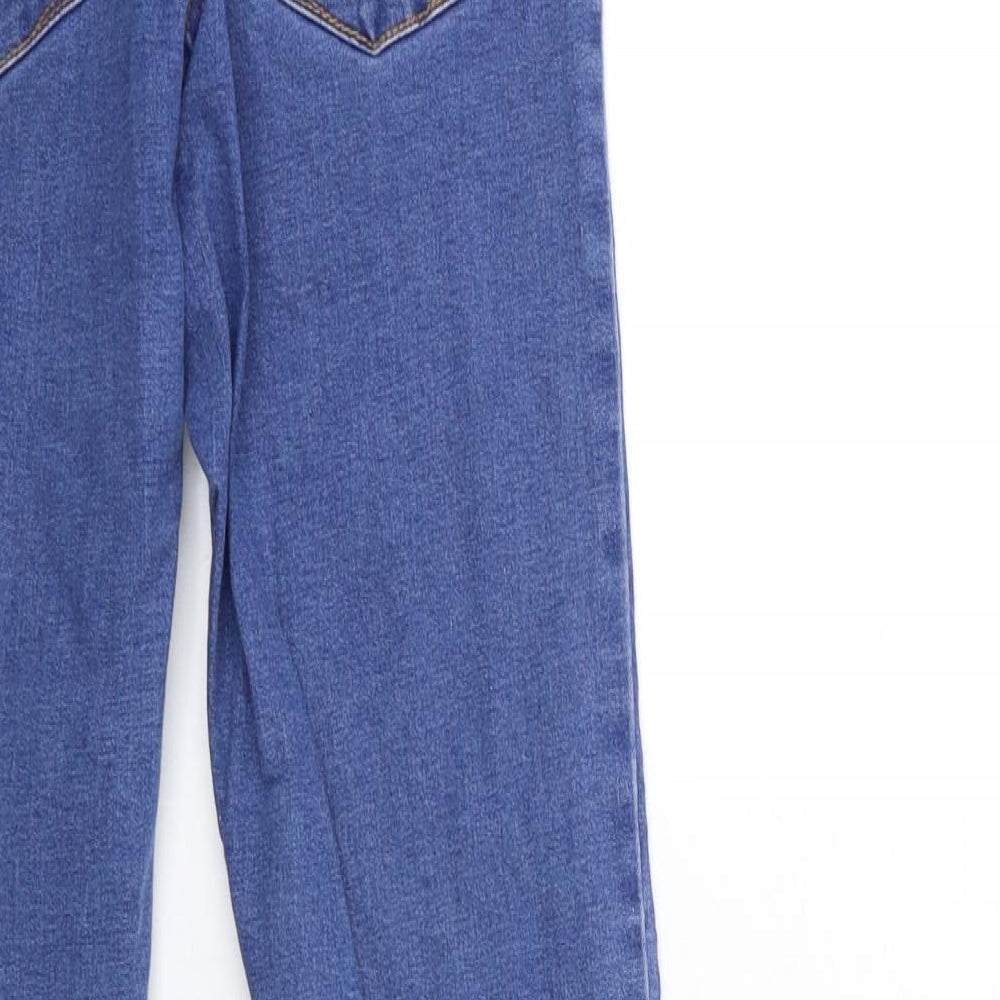 Denim & Co. Womens Blue Denim Skinny Jeans Size 8 L26 in