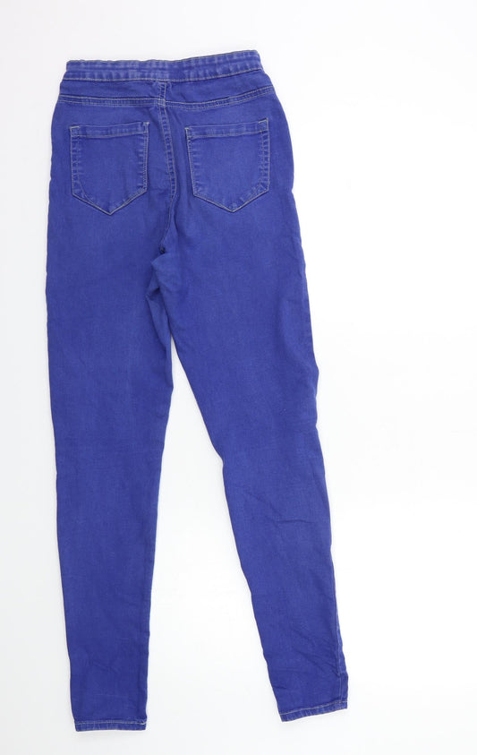 Denim & Co. Womens Blue Denim Skinny Jeans Size 12 L30 in