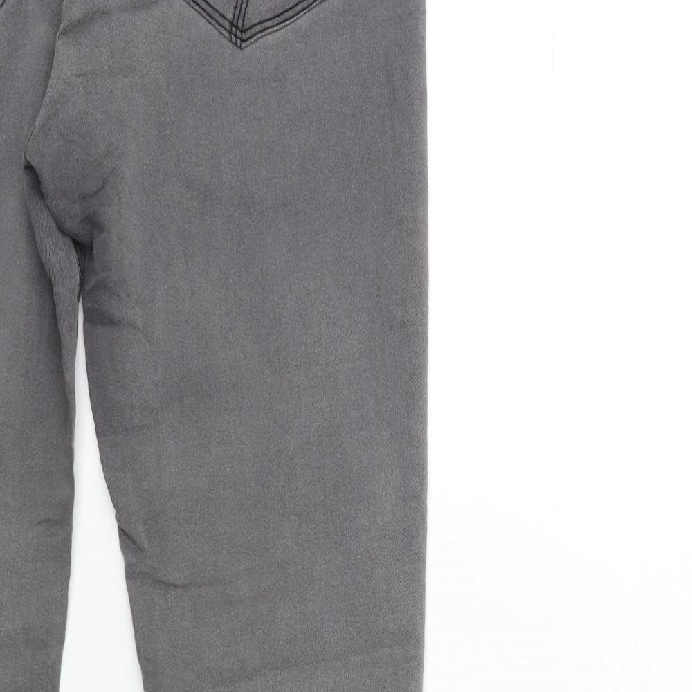 Denim & Co. Womens Grey Denim Skinny Jeans Size 12 L29 in