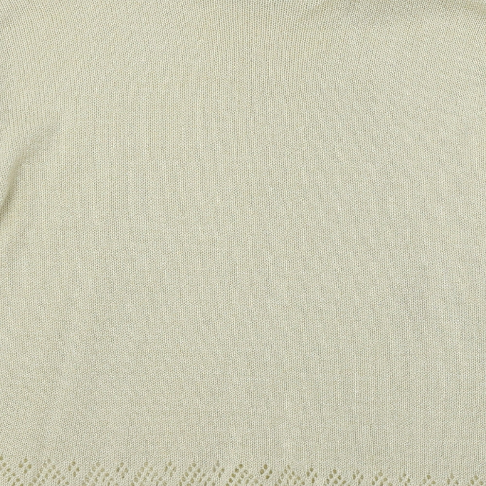 Heather Valley Womens Ivory Knit Pullover Jumper Size 16