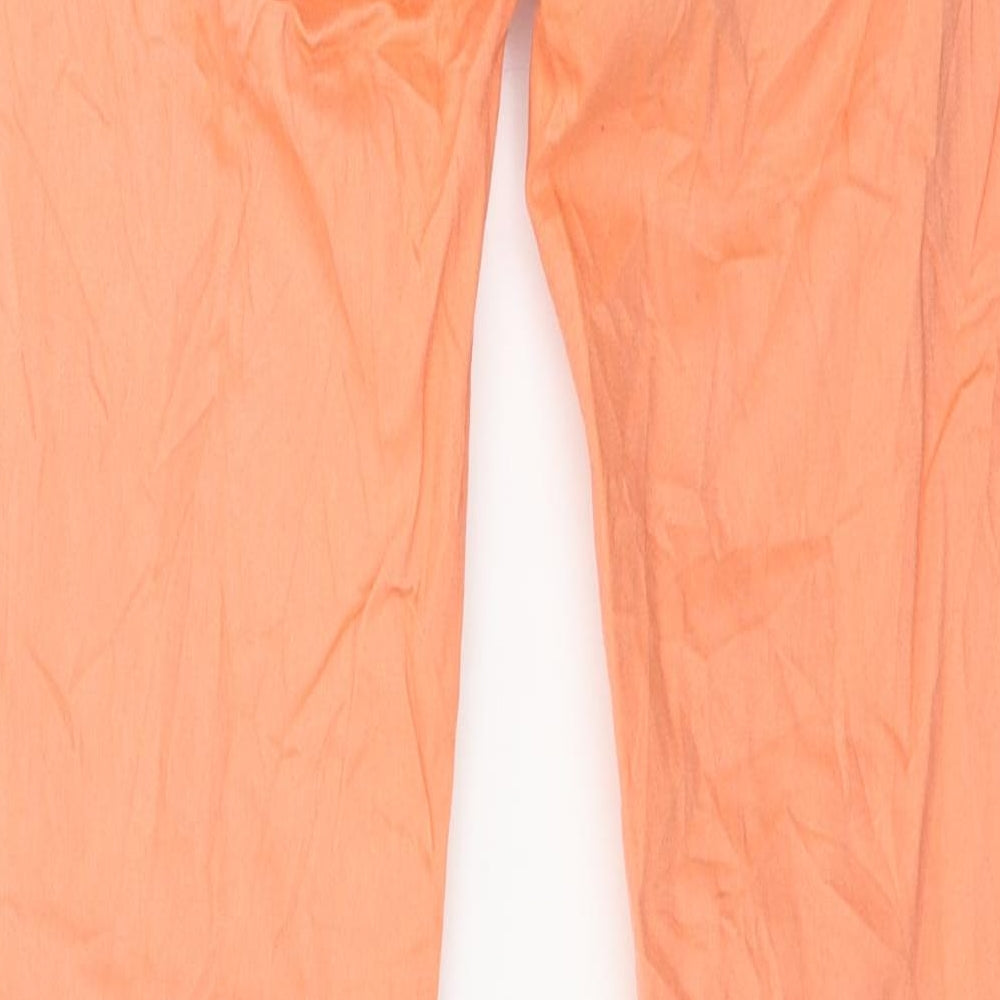Womens UK Size 8 Reals Jeans Regular Fit Skinny Orange Jeans