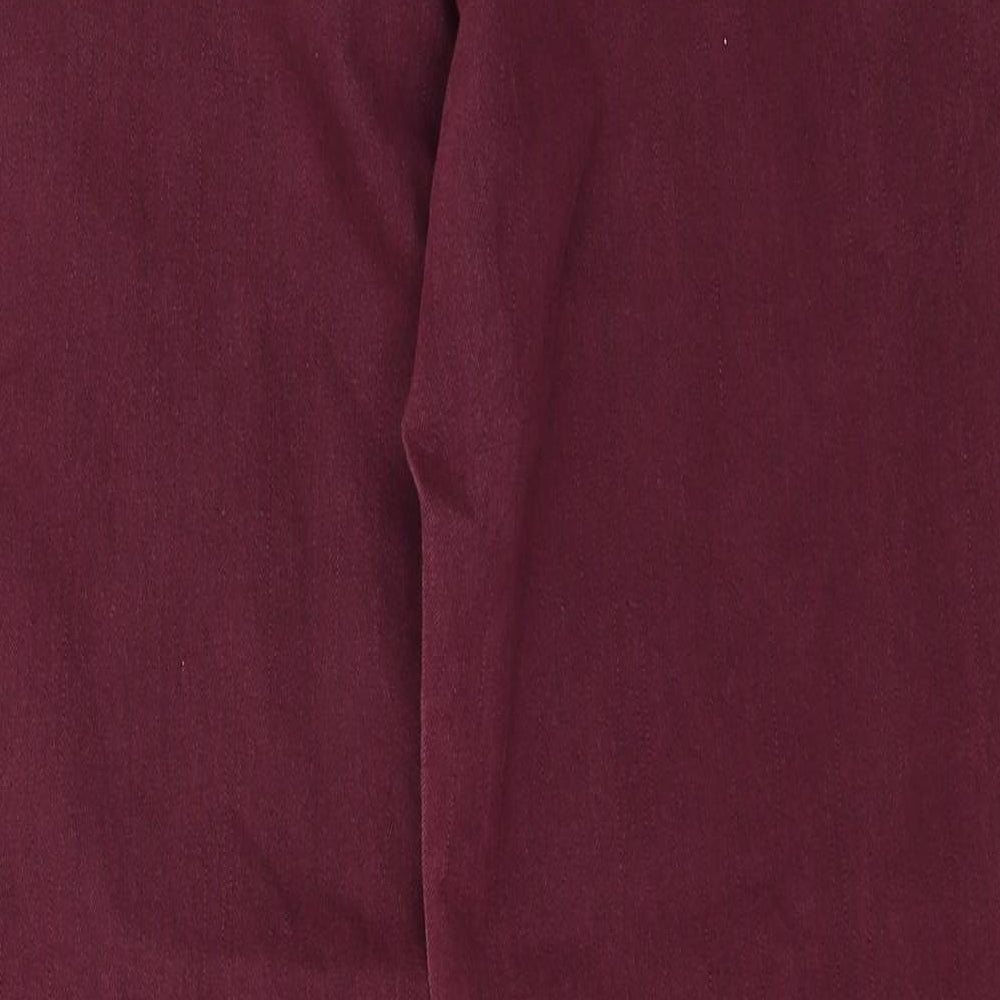 Y.Z.Y Womens Purple Denim Straight Jeans Size L L28 in