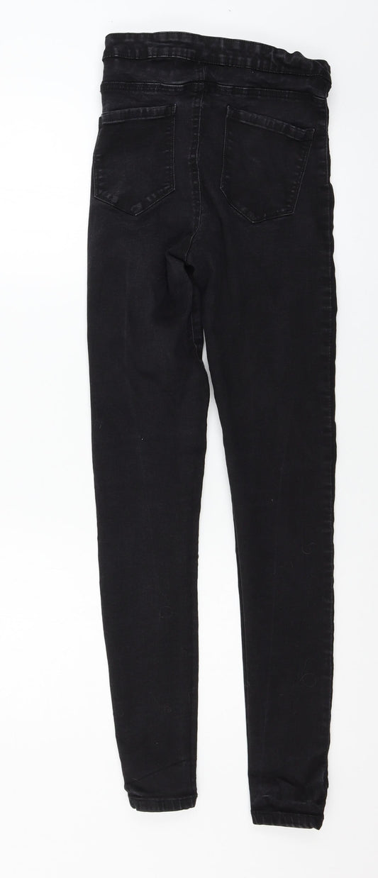 Denim & Co. Womens Black Denim Skinny Jeans Size 12 L30 in