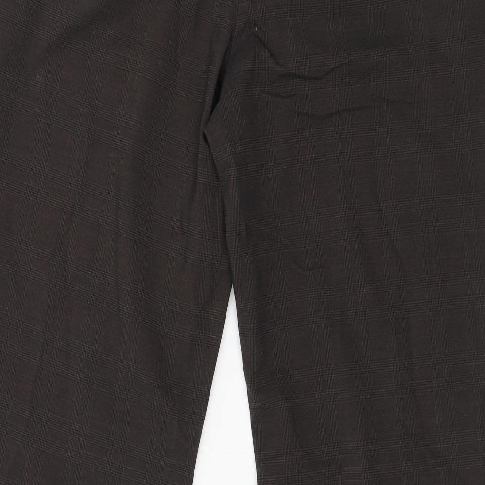 Womens UK Size 12 NEXT Regular Fit Brown Trousers