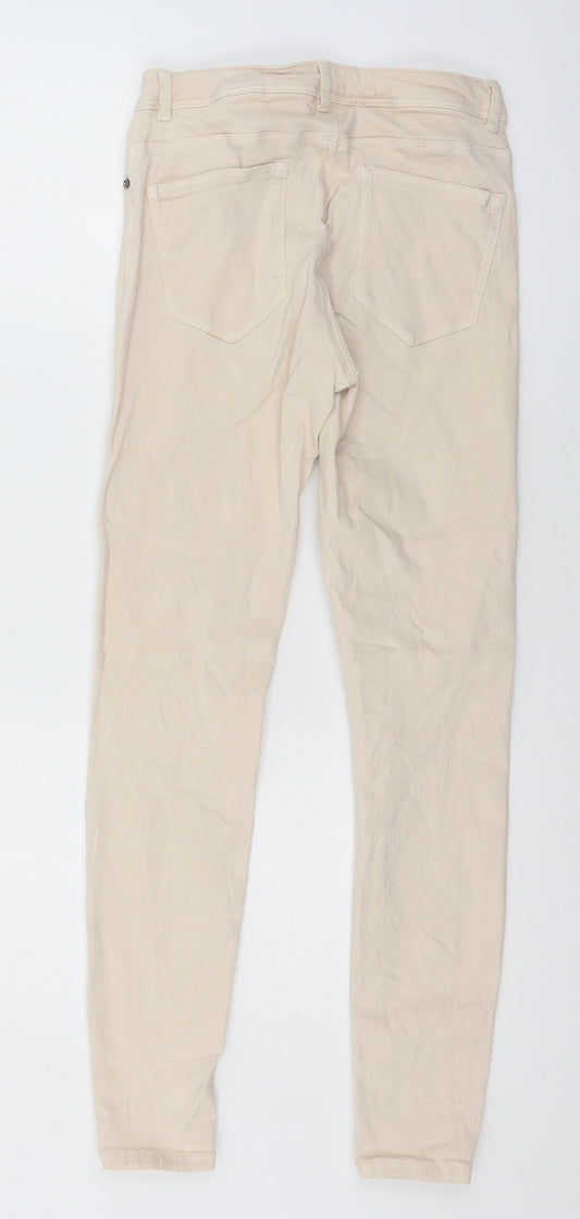 Zara Womens Pink Denim Skinny Jeans Size 10 L27 in