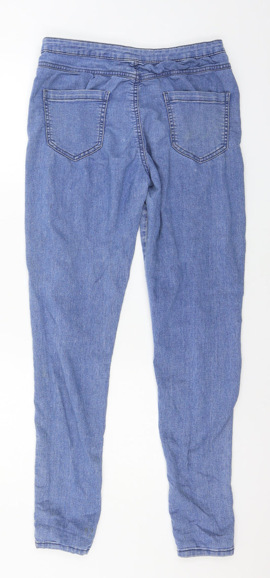 Denim & Co. Womens Blue Denim Skinny Jeans Size 14 L29 in